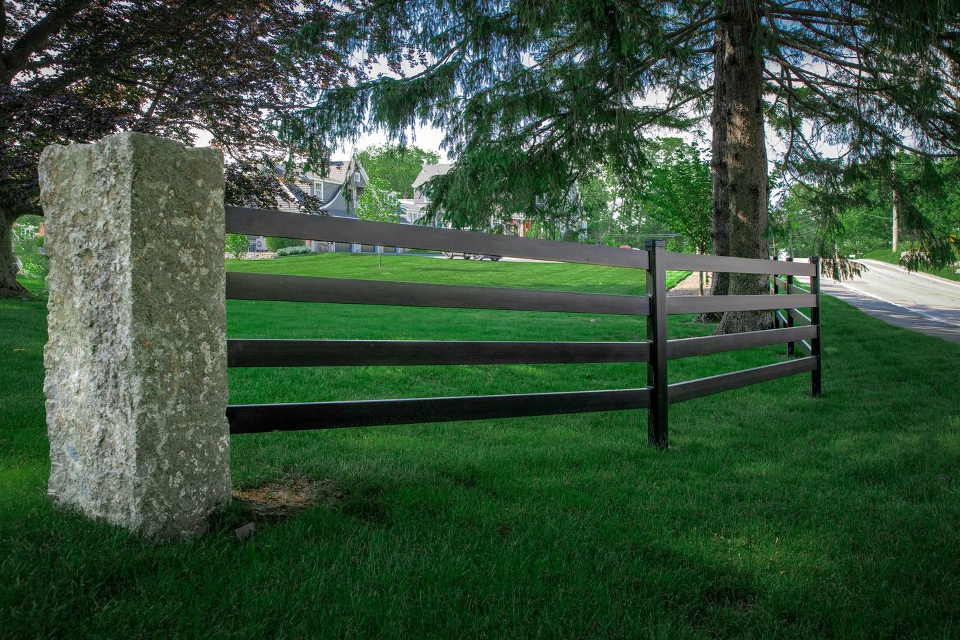 Buckley Fence in a suburban neighborhood